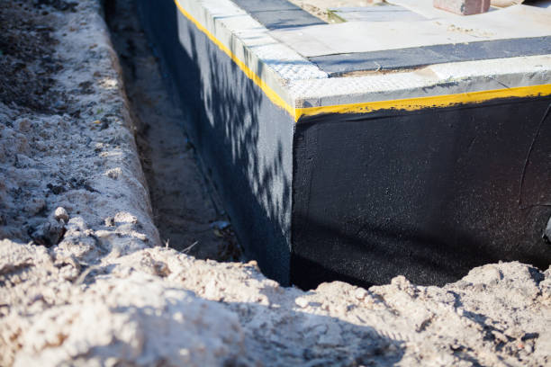 Residential Basement Waterproofing installation at a Commercial Point, OH home by SJ Waterproofing Pros
